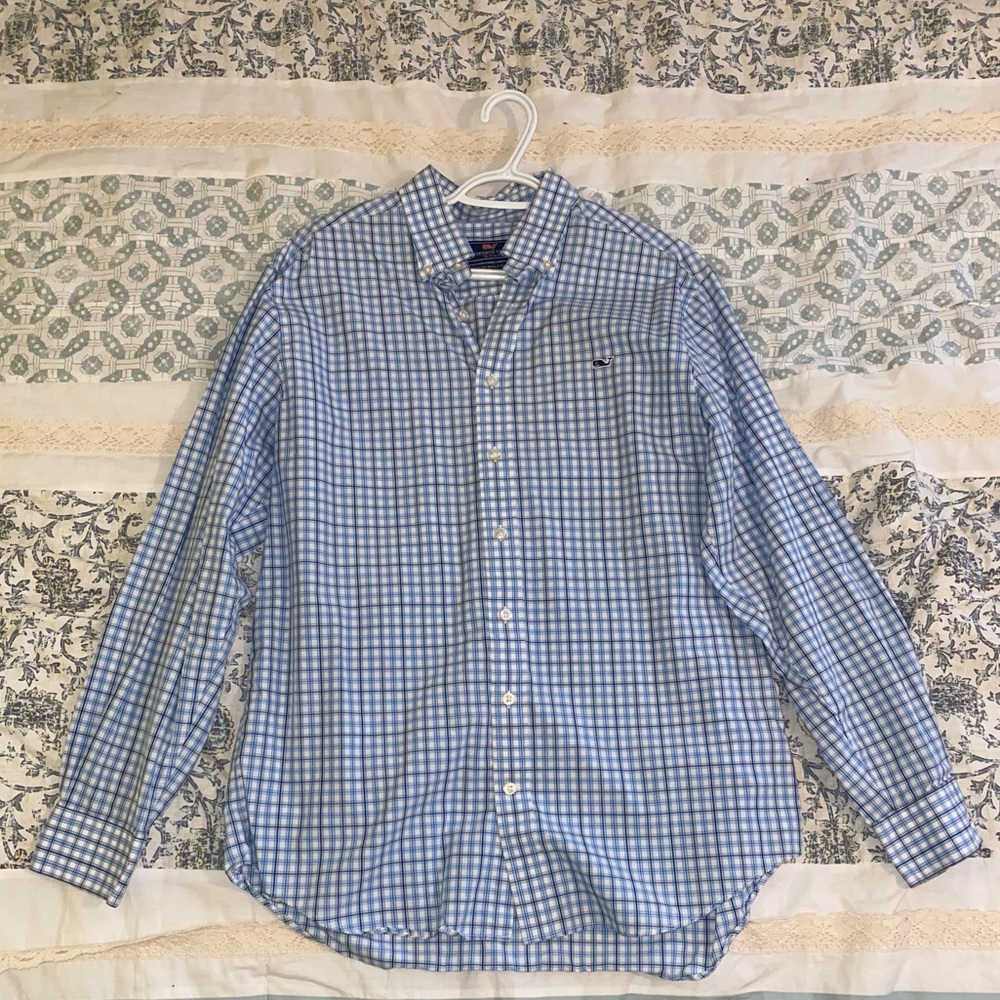 Vineyard Vines Mens Large Slim Fit Button Down Shirt